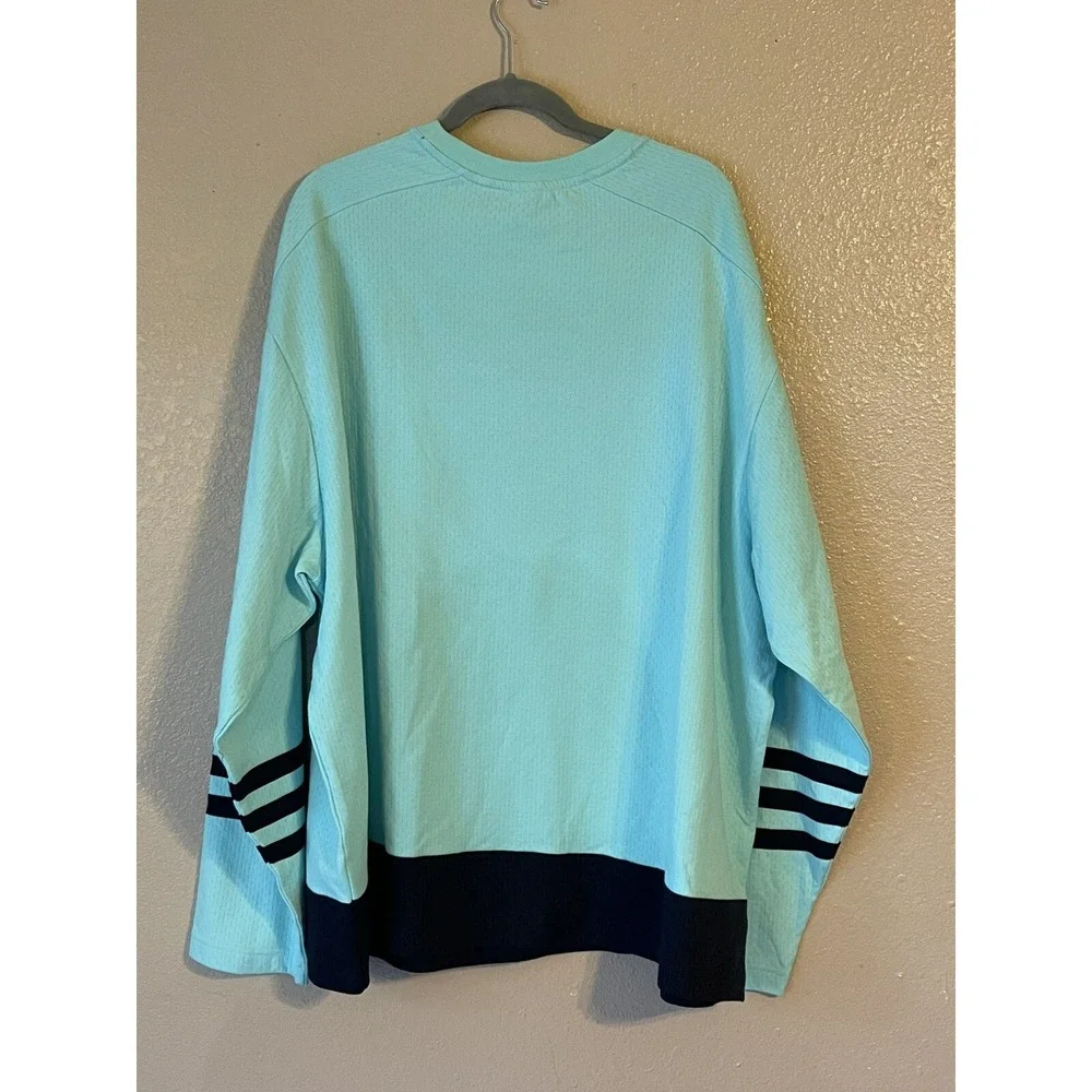 Men's 2XL NWOT Seattle Kraken NHL Adidas Crew Jersey‎ Sweater
